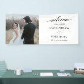 写真の書結婚道スクリプトのウェルカムバナー 横断幕 (トレードショー)