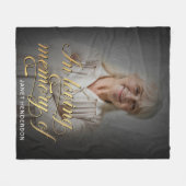 写真の書跡を愛して フリースブランケット (正面(横))