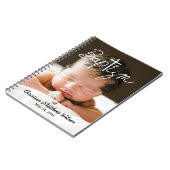 写真の書道は宗教間バプテスマ ノートブック (左側)