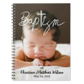 写真の書道は宗教間バプテスマ ノートブック (正面)