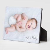 写真の書道名新生児 フォトプラーク (側面)