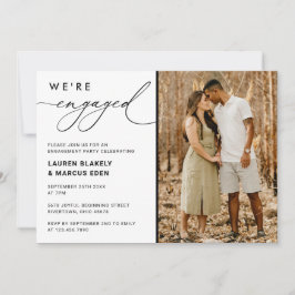 写真の書道私たちは婚約した婚約パーティ 招待状