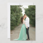 写真の書道結婚を 招待状 (裏面)