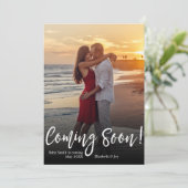 写真の来妊娠告知カード 招待状 (スタンド正面)