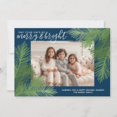 写真の枝お洒落書道クリスマス シーズンカード (正面)