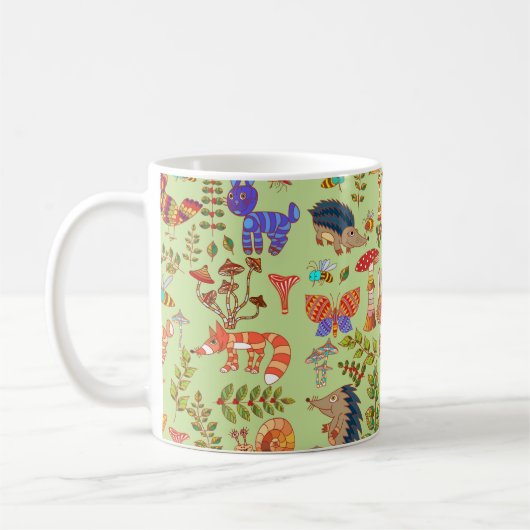 写真の森林生活。動植物ビンタ コーヒーマグカップ (左)