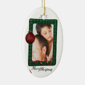 写真の楕円形のオーナメント セラミックオーナメント (右)