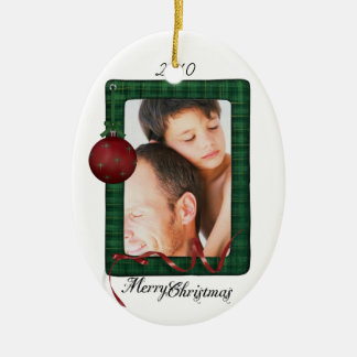 写真の楕円形のオーナメント セラミックオーナメント