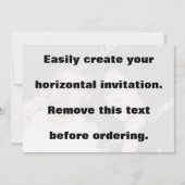 写真の横書き招待状を簡単に作成する 招待状 (正面)