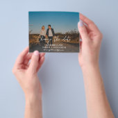 写真の横書日付のチラシの変更 チラシ (手)