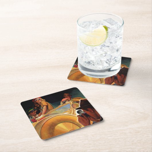 写真の機会 スクエアペーパーコースター (インサイチュ)