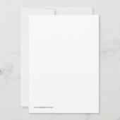 写真の水彩画の虹のサンキューカード サンキューカード (裏面)