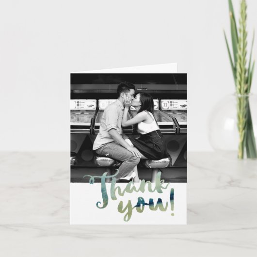 写真の水彩画は折るカード感謝していしています サンキューカード (正面)