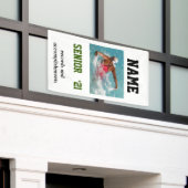 写真の水泳チームデザイン 横断幕 (ビルの外側)