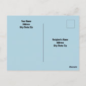 写真の海波の退職名前をカスタムする ポストカード (裏面)