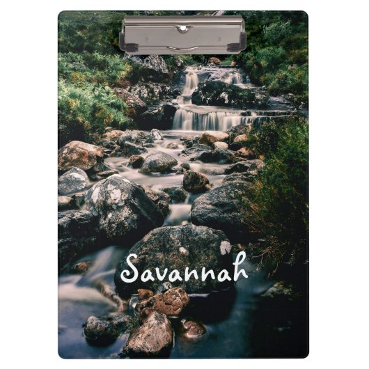 写真の滝の石+あなたのアイディア クリップボード (正面)