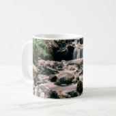 写真の滝の石+あなたのアイディア コーヒーマグカップ (正面左)
