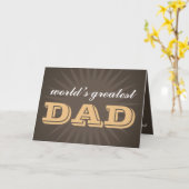 写真の父の日最高の内の世界のパパスターバスト カード (黄色い花)