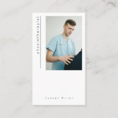 写真の物理的な理学療法士名刺 名刺 (正面)