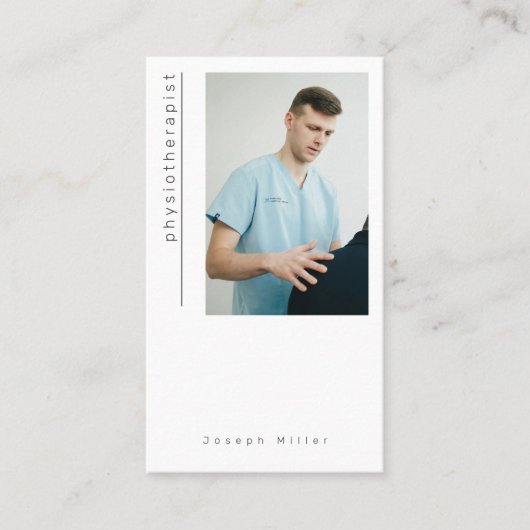 写真の物理的な理学療法士名刺 名刺 (正面)