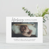 写真の生まれたばかりの誕生 案内状 (スタンド正面)