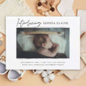 写真の生まれたばかりの誕生 案内状