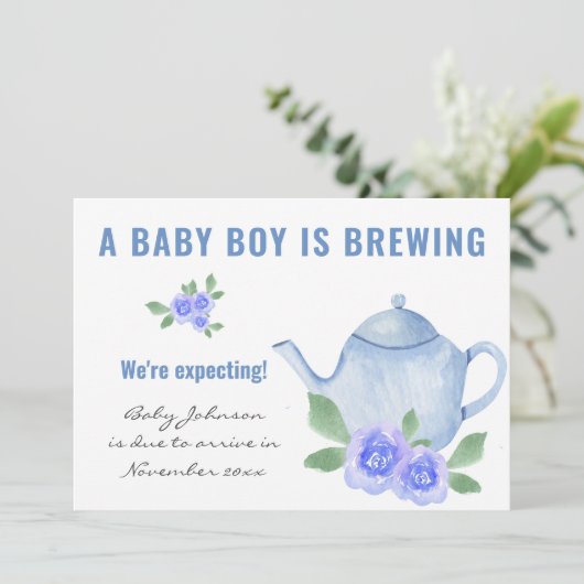 写真の男の赤ちゃんが妊娠を醸造している 案内状 (スタンド正面)