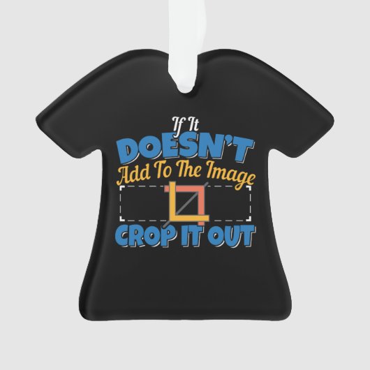 写真の画像編集 – Crop It Out引用文 オーナメント (正面)