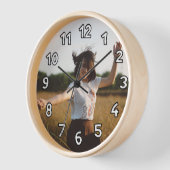 写真の番号をアップロード 壁時計 (傾斜)