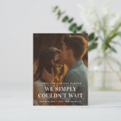 写真の発表が待ち遠結婚かった 案内ポストカード (スタンド正面)