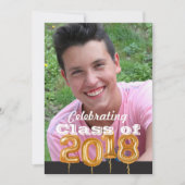 写真の発表の招待状の卒業のクラス 招待状 (正面)