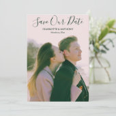 写真の発表日の結婚ハートの保存 招待状 (スタンド正面)