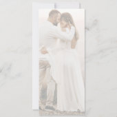 写真の発表日スタイリッシュを結婚保存 案内状 (裏面)