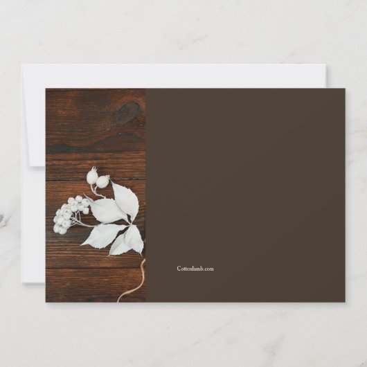 写真の発表日素朴を保存 案内状 (裏面)