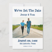 写真の発表日結婚を保存すカジュアルる セーブザデート (正面)