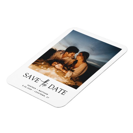 写真の発表磁石結婚の日付を保存 マグネット (左側)