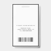 写真の登録ナース バッジ (裏面)