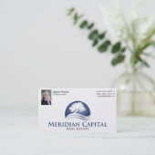 写真の真珠の終わりを用いる名刺 名刺 (スタンド正面)