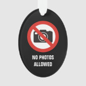 写真の禁止 オーナメント (正面)