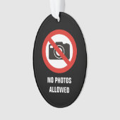 写真の禁止 オーナメント (正面)