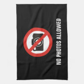 写真の禁止 キッチンタオル (縦)