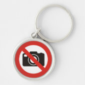 写真の禁止 キーホルダー (正面)