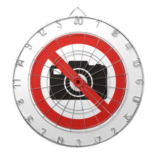 写真の禁止 ダーツボード (正面)