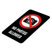 写真の禁止 マグネット (左側)