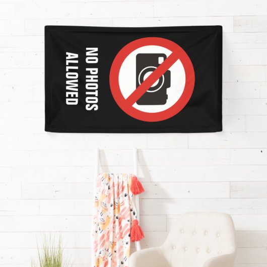 写真の禁止 横断幕 (インサイチュ)