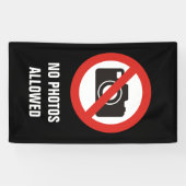 写真の禁止 横断幕 (横)