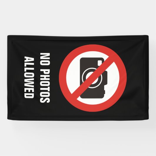 写真の禁止 横断幕 (横)