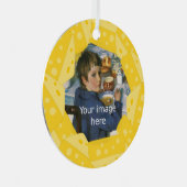 写真の穴フレーム付きチーズ メタルオーナメント (正面右)