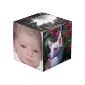 写真の立方体(4インチ) フォトキューブ (裏面アングル)