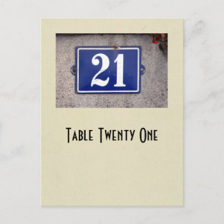 写真の第21テーブルカード ポストカード